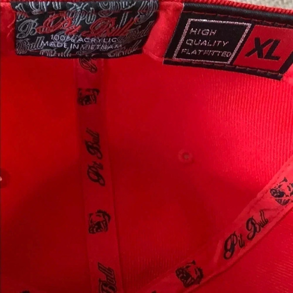 Pit Bull Texas Baseball Cap Fitted Hat Red Size XL NWT - Picture 6 of 6